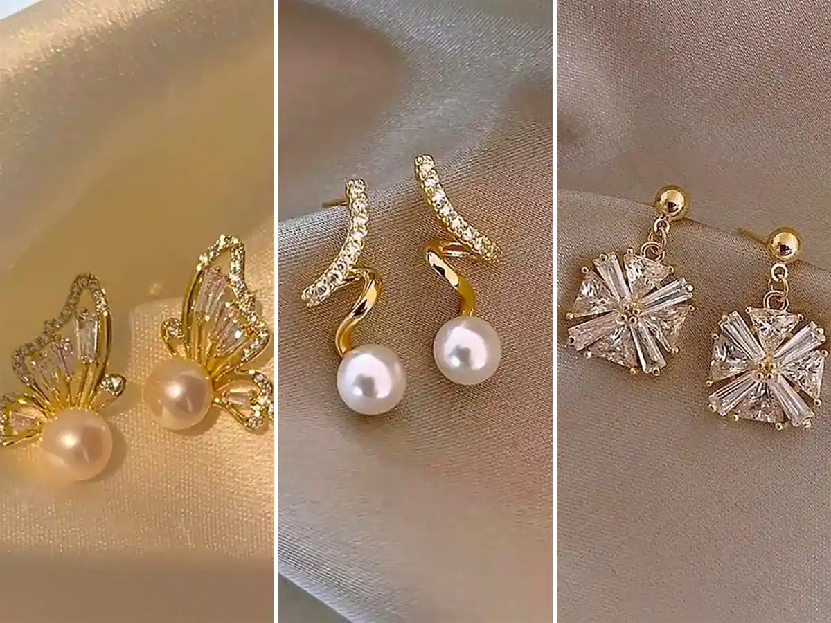 گوشواره صدفی ترند زیبا