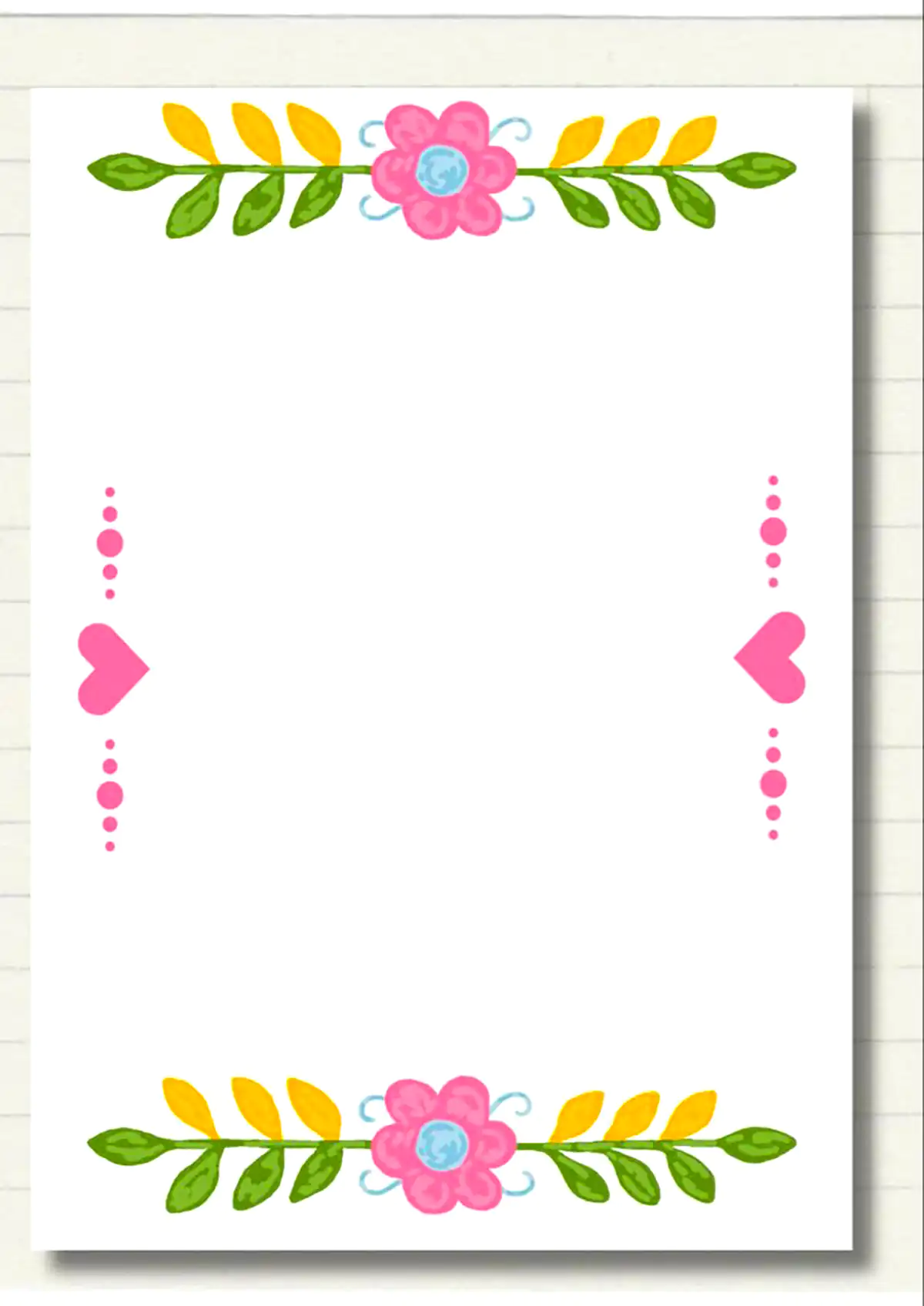 حاشیه ساده برای دفتر مشق