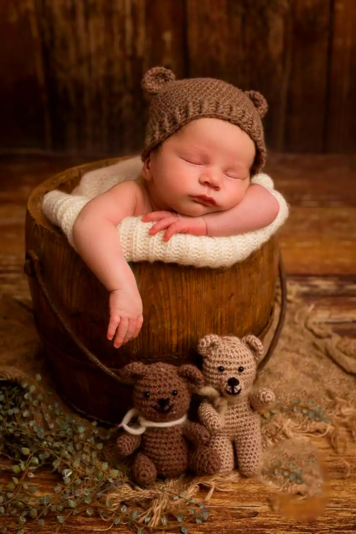 ایده عکاسی آتلیه ای نوزاد در خانه