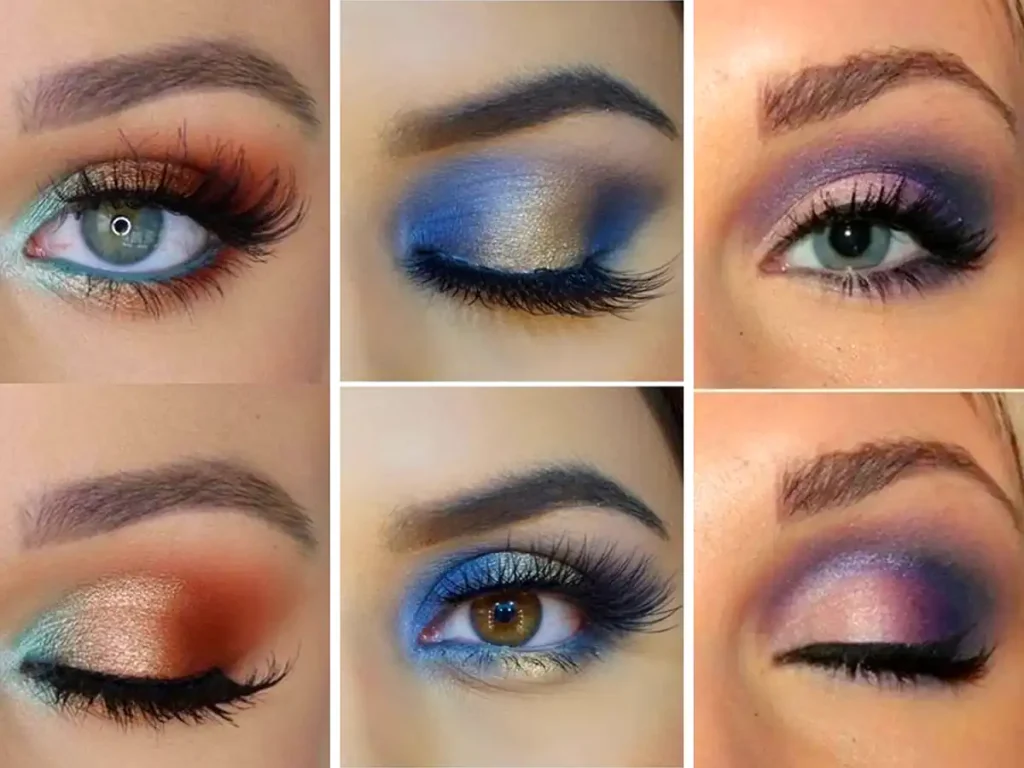 ایده میکاپ چشم رنگی