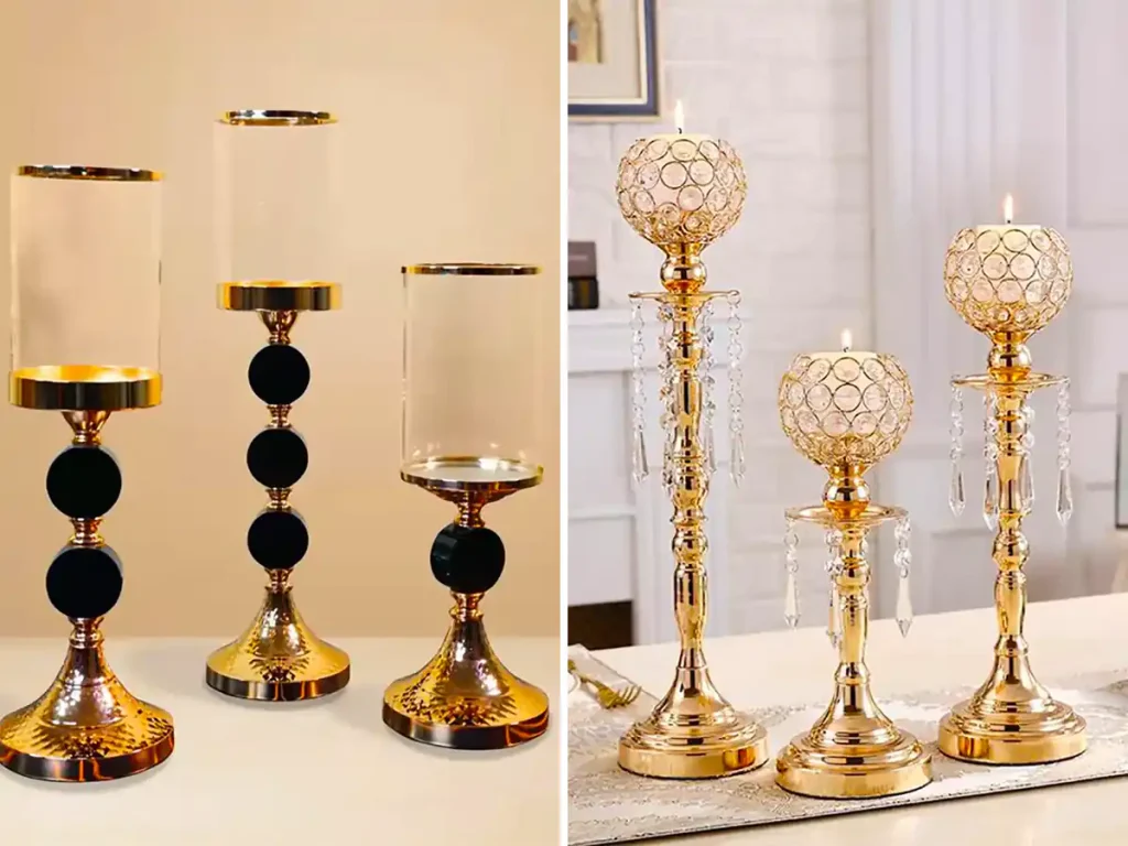 جا شمعی پایه دار جذاب