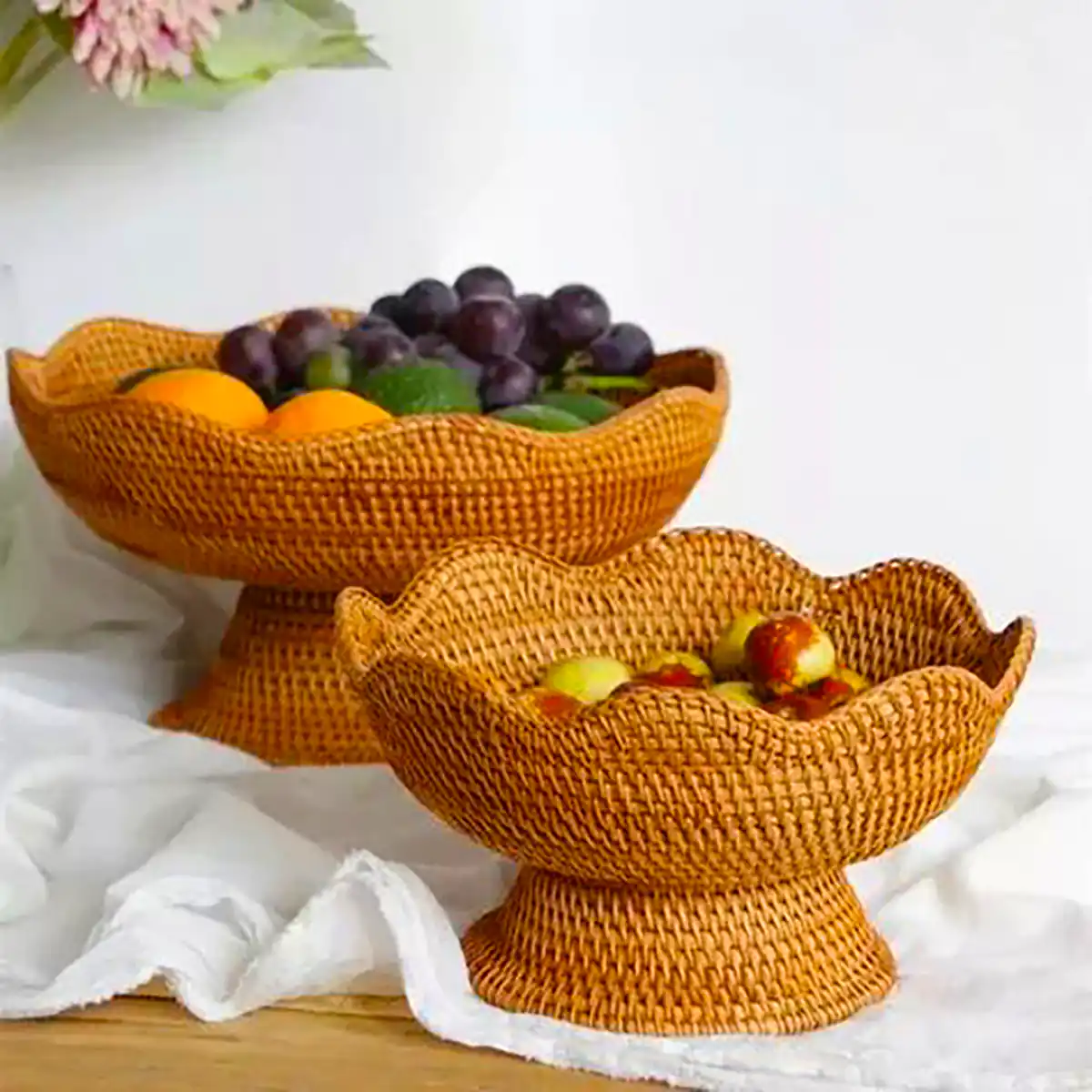 جا میوه ای حصیری