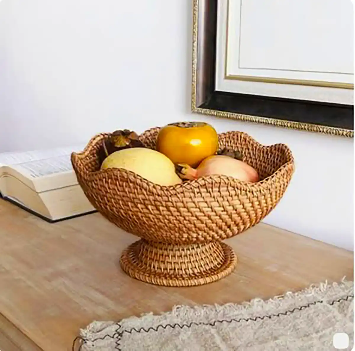 جا میوه ای حصیری