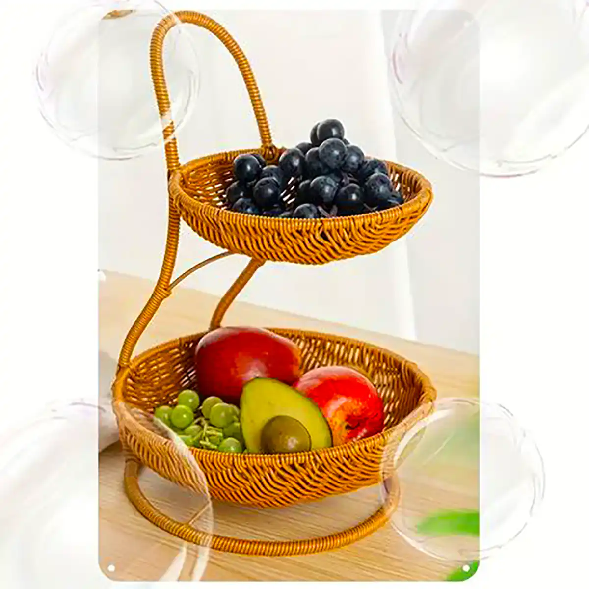 جا میوه ای حصیری