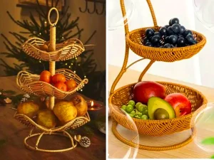 جا میوه ای حصیری