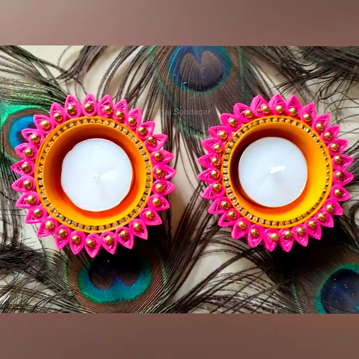 جا شمعی ماندالا تزئینی