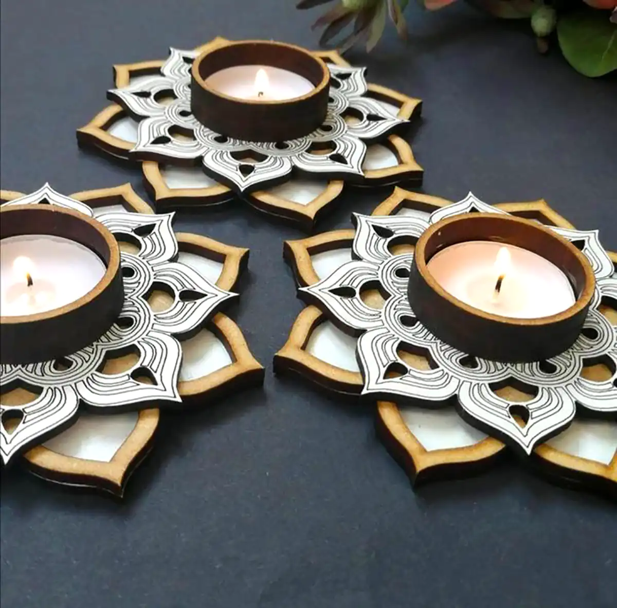 جا شمعی ماندالا تزئینی