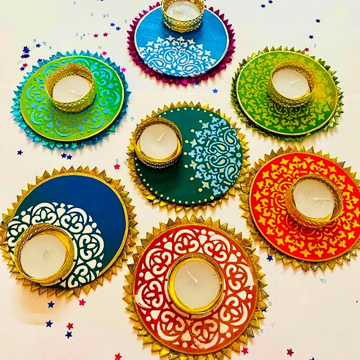 جا شمعی ماندالا تزئینی