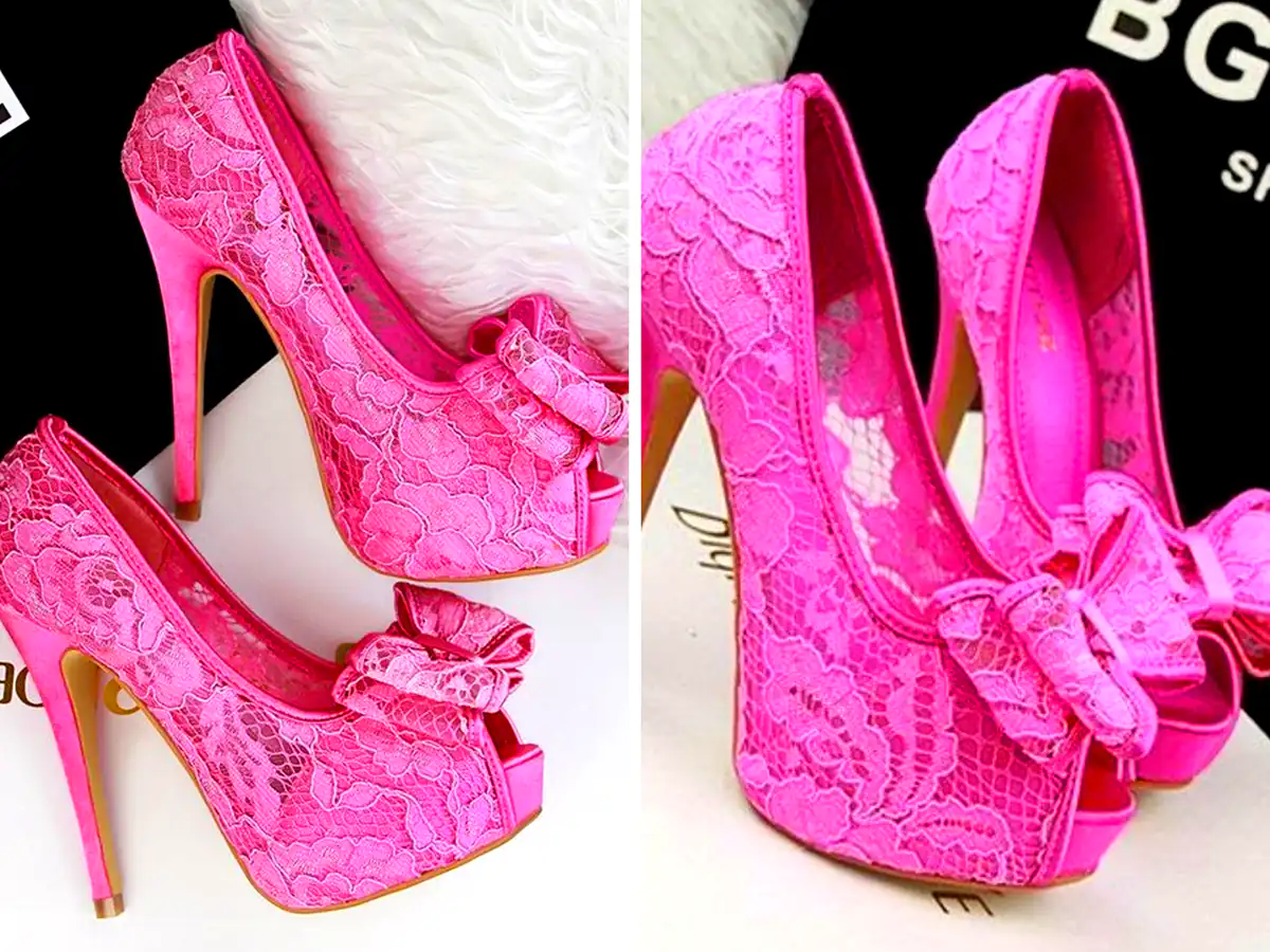 کفش عروسکی صورتی