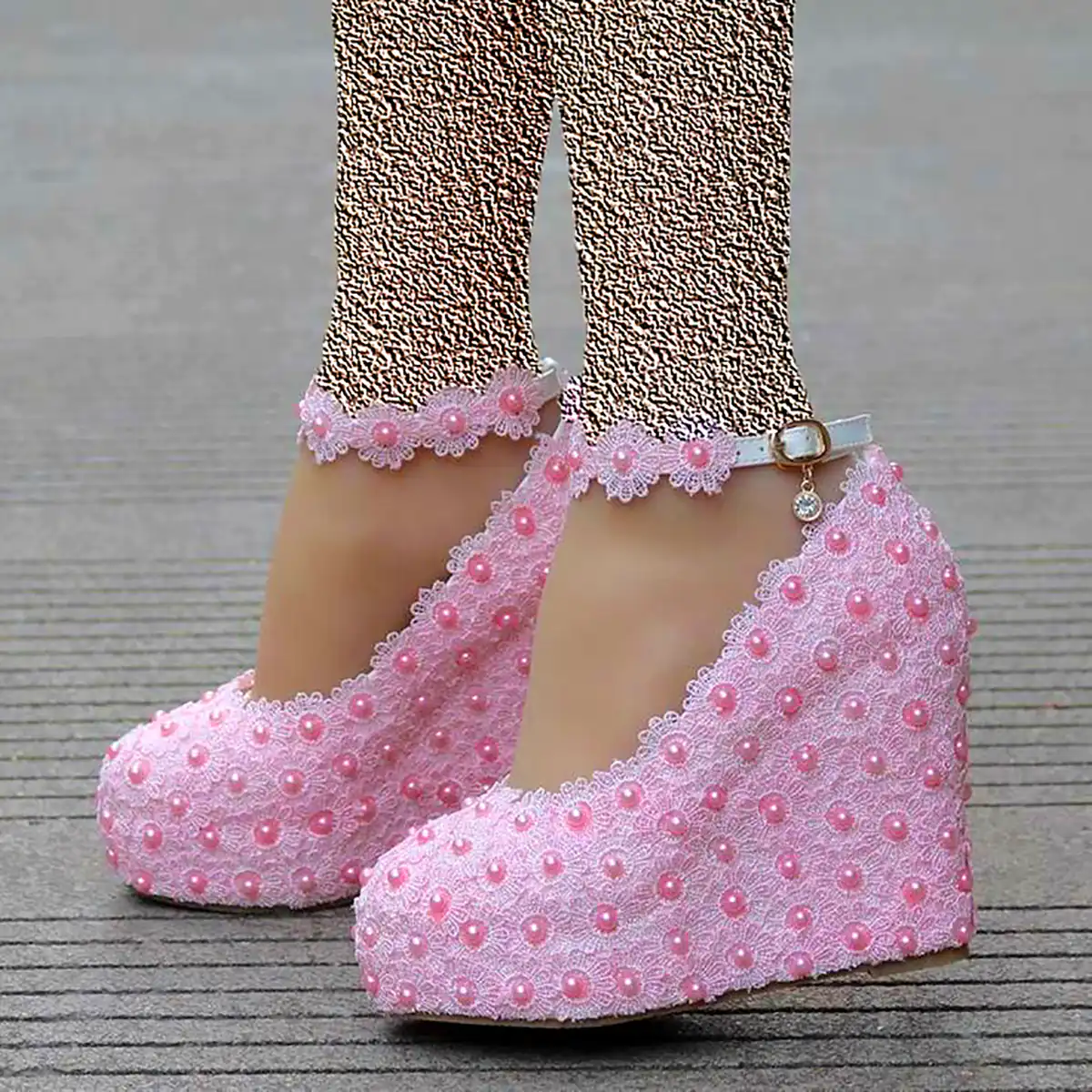 کفش عروسکی صورتی