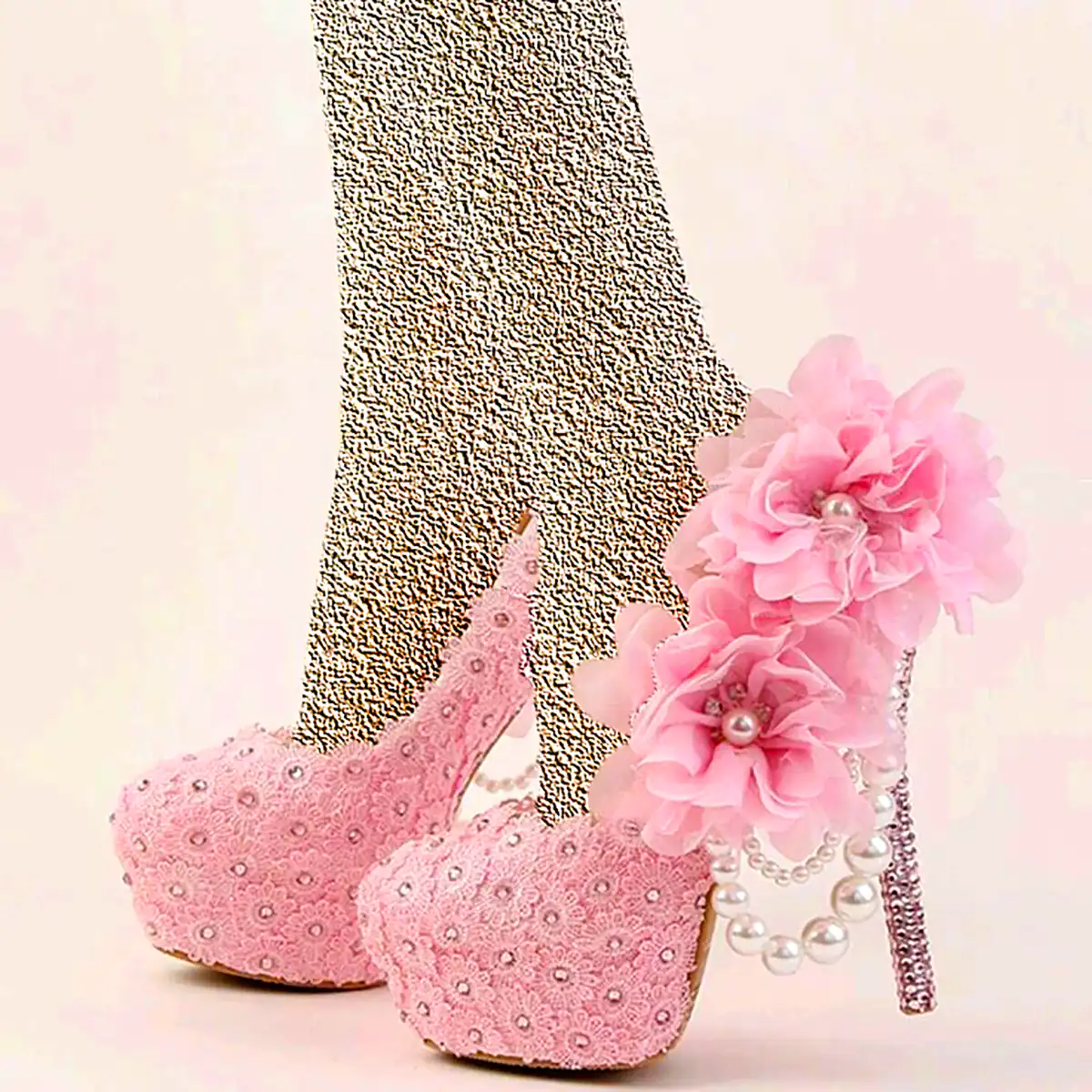 کفش عروسکی صورتی