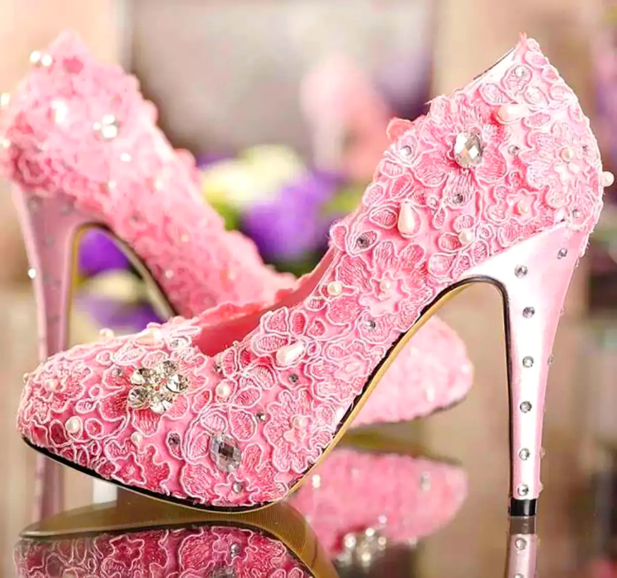 کفش عروسکی صورتی