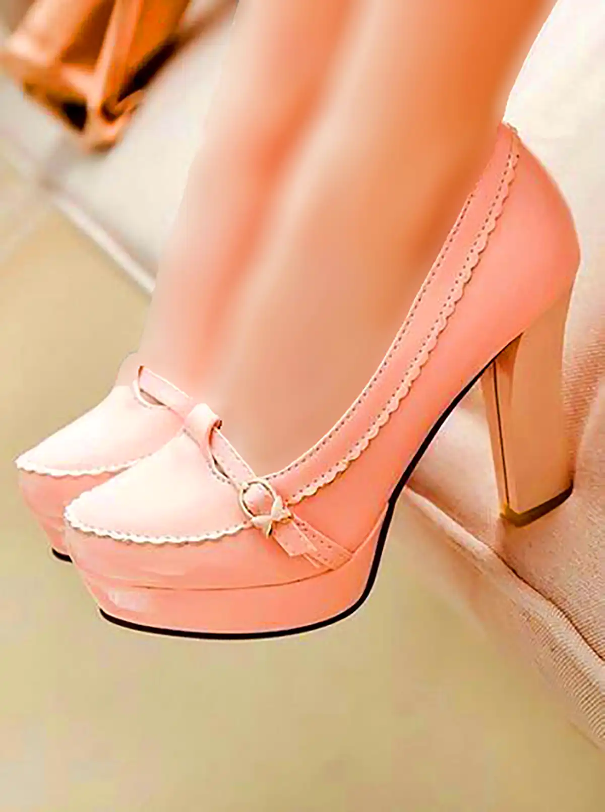 کفش عروسکی صورتی