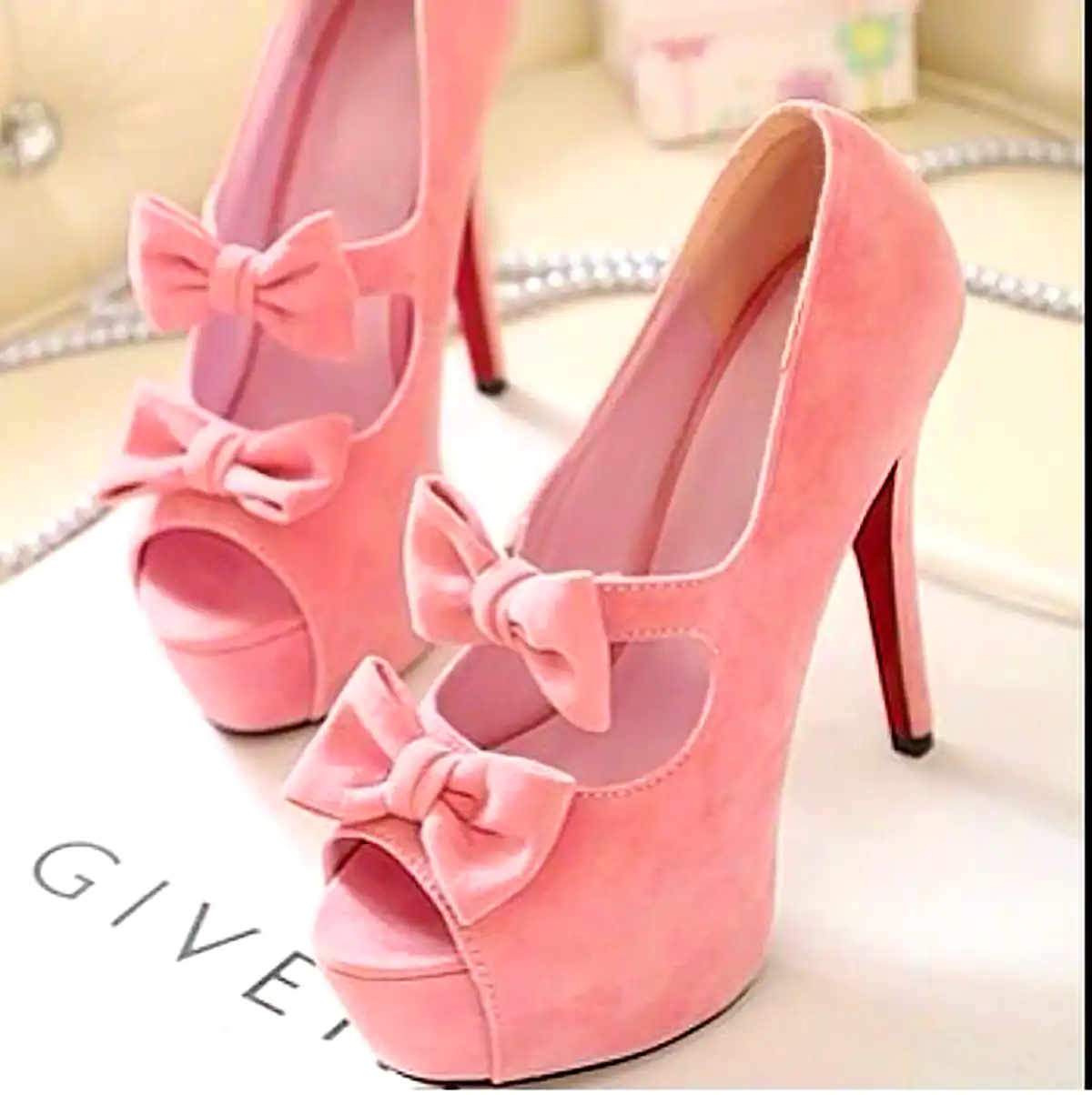 کفش عروسکی صورتی