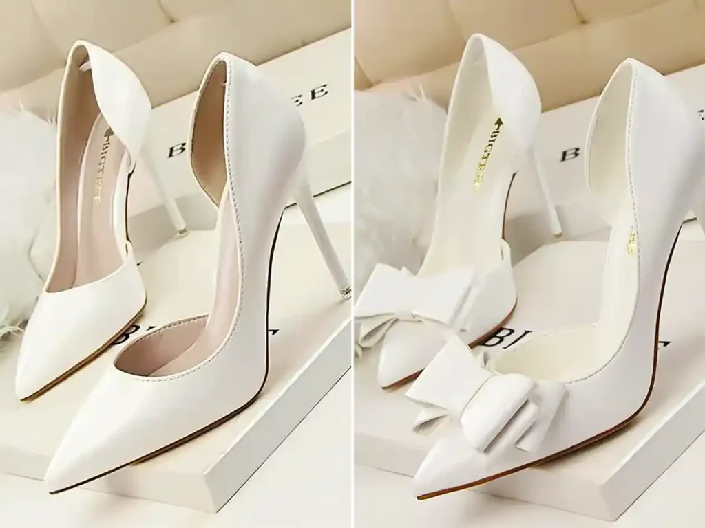 کفش مجلسی سفید شیک