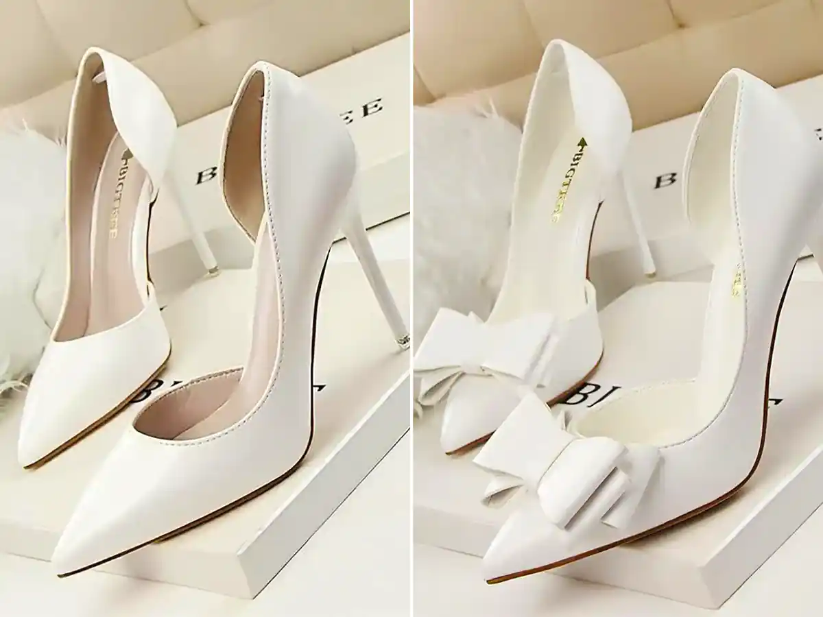 کفش مجلسی سفید شیک