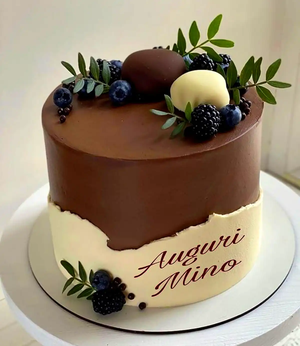 کیک تولد با طرح قهوه