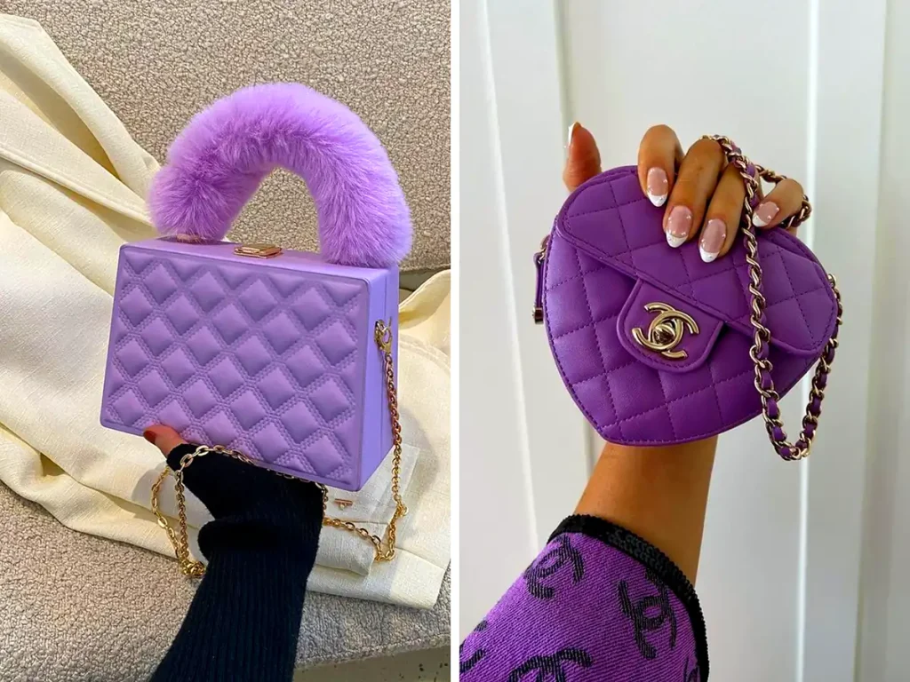 کیف دستی شیک و خاص بنفش