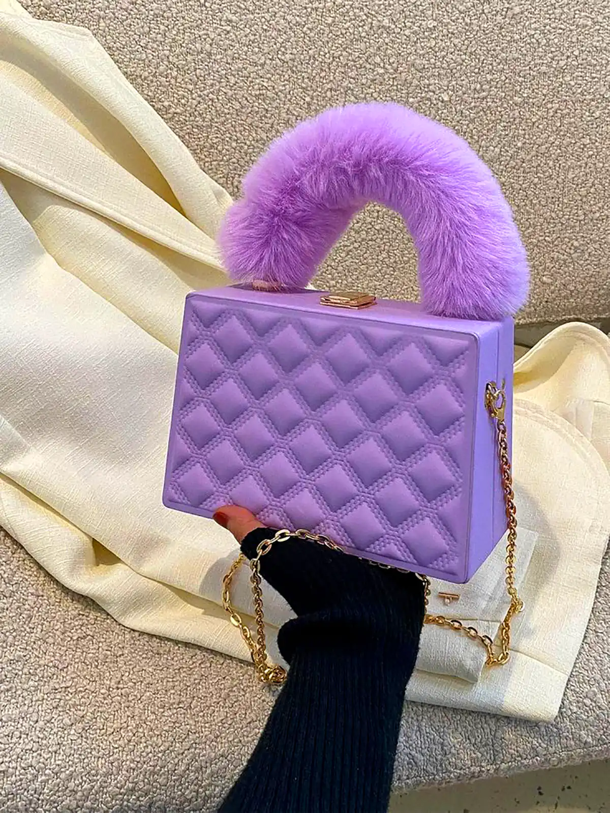 کیف دستی شیک و خاص بنفش