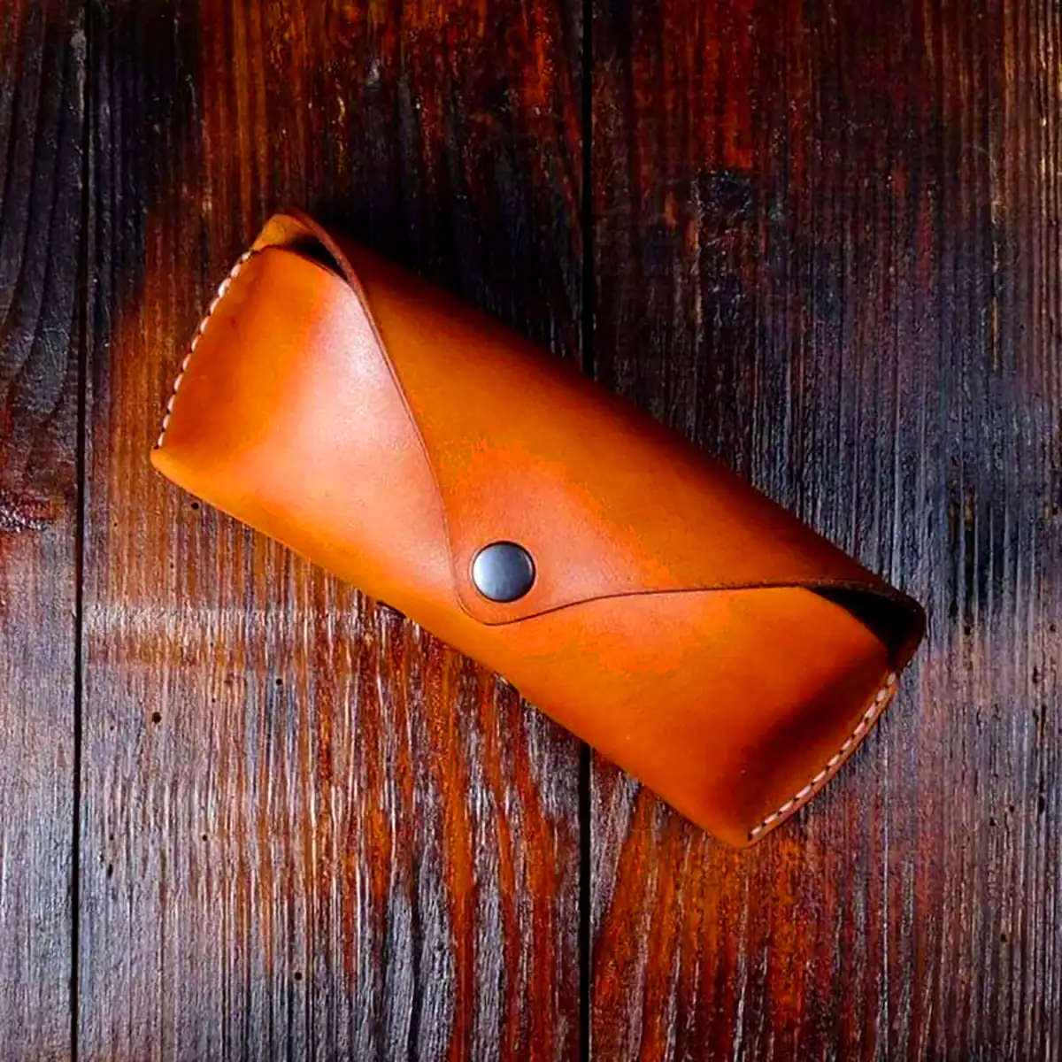 کیف عینک چرمی