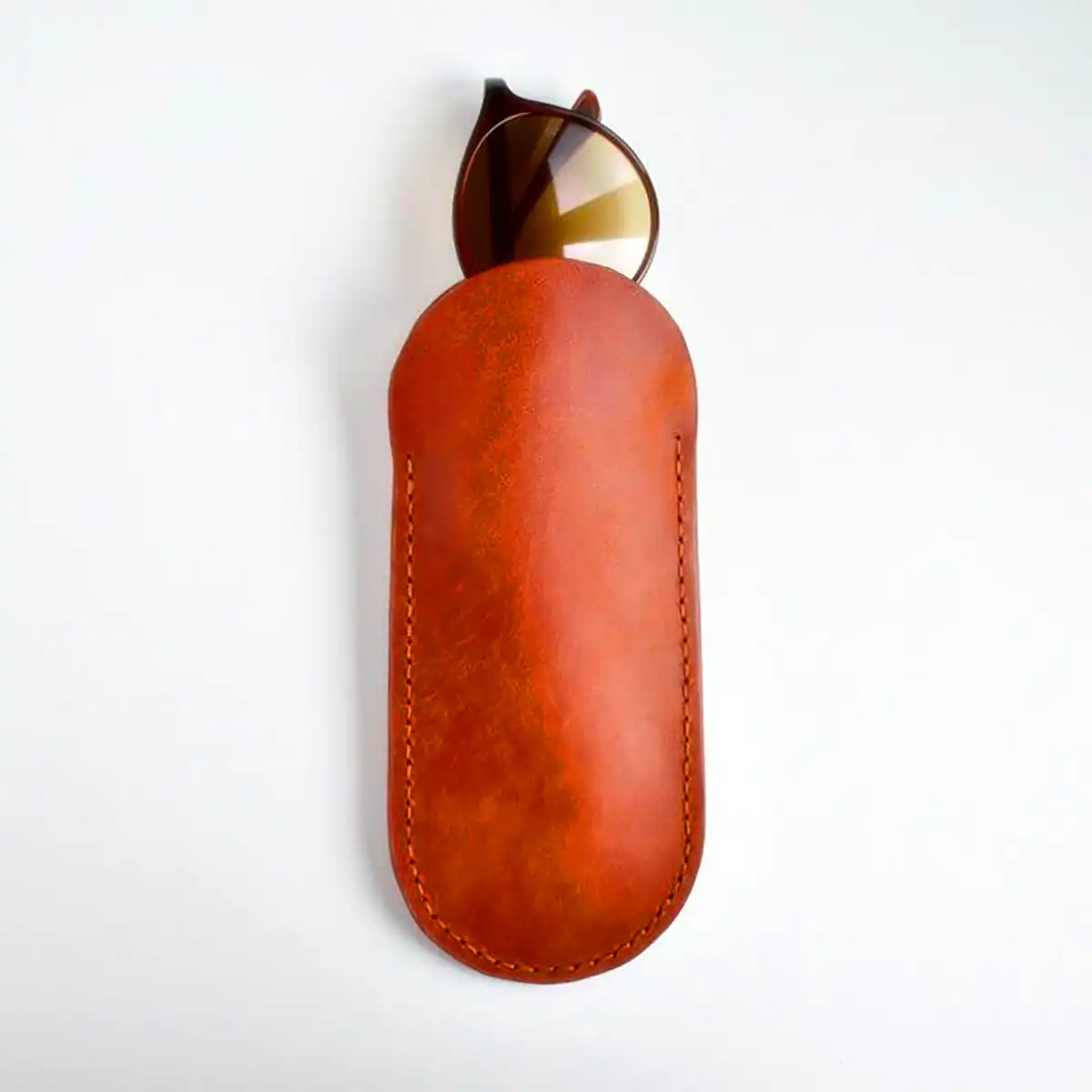 کیف عینک چرمی