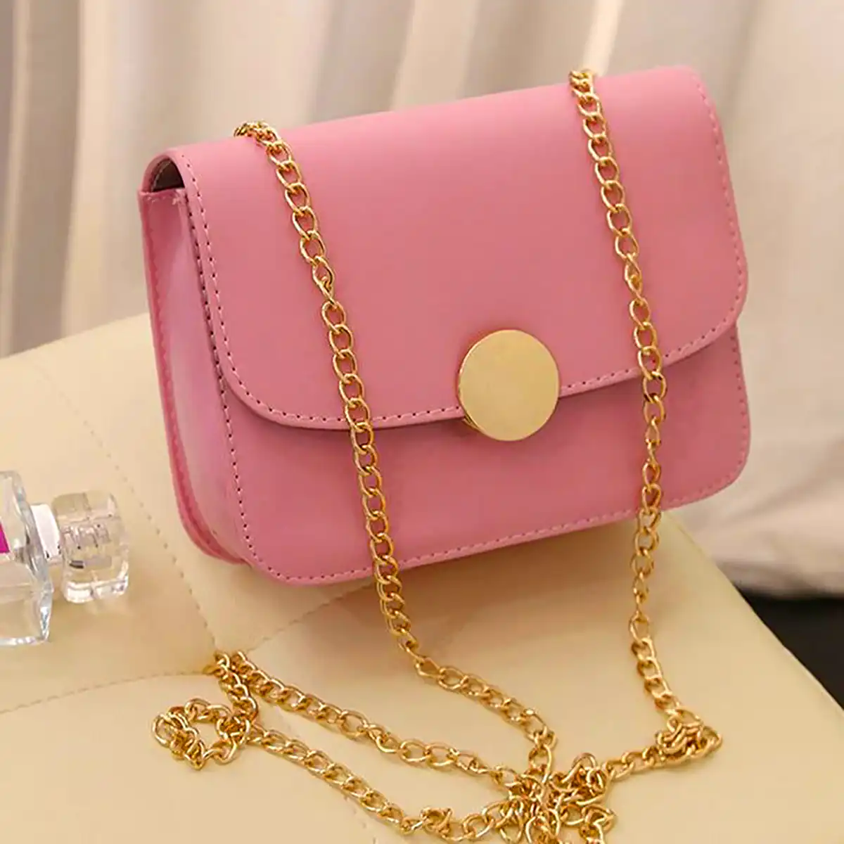 کیف ورنی صورتی