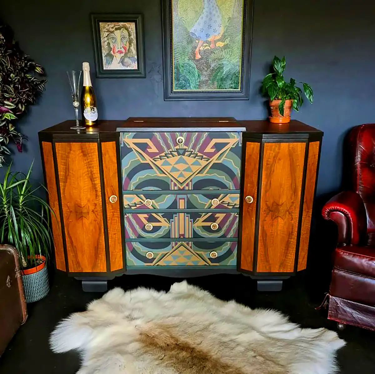 کنسول نئوکلاسیک طرحدار