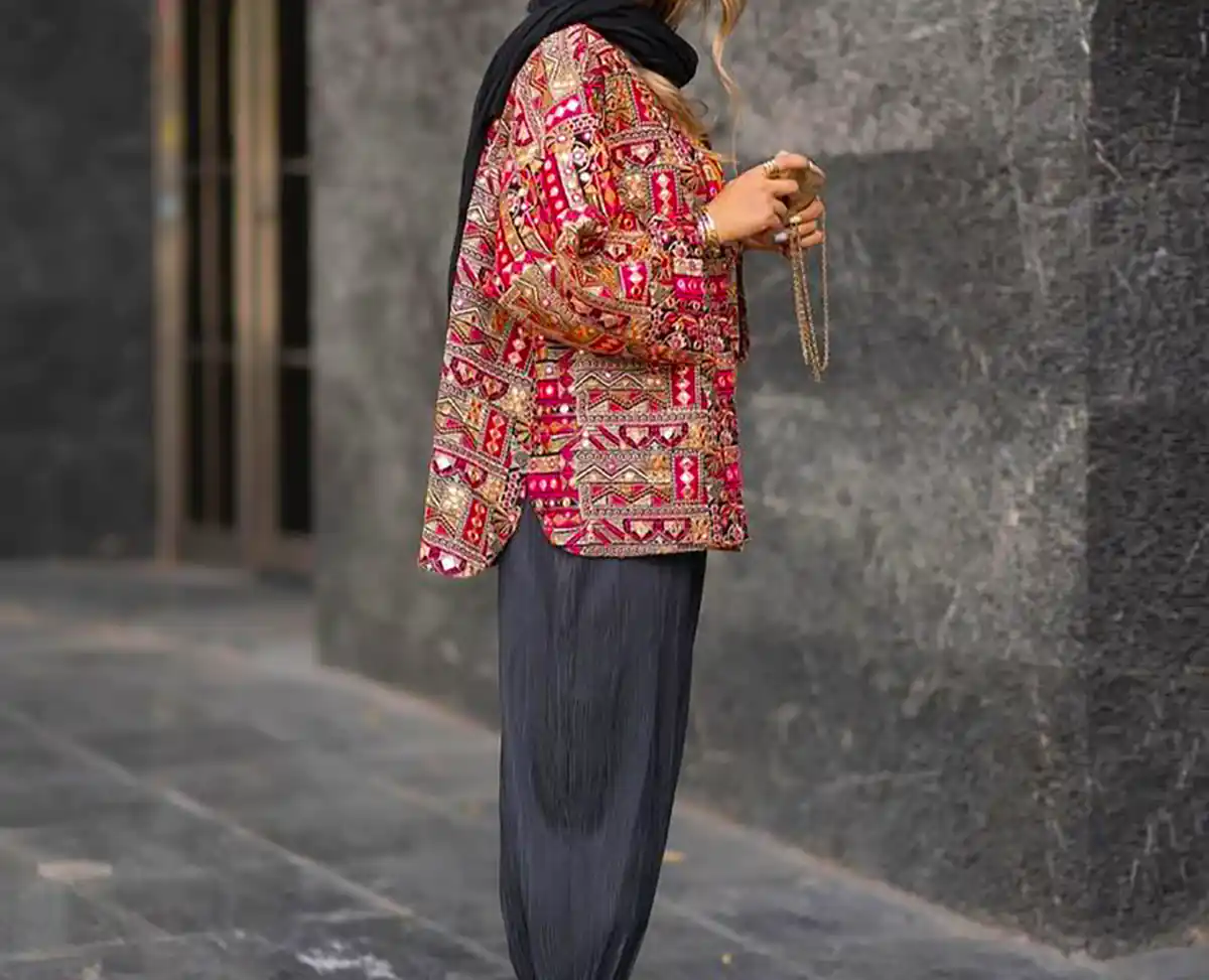 کت کوتاه کار شده شیک