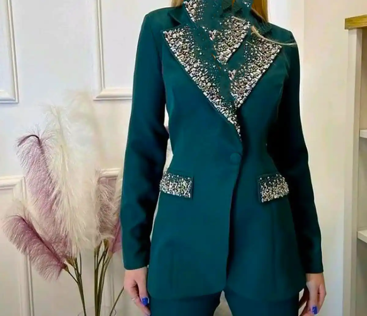 کت منجوق دوزی شده زیبا