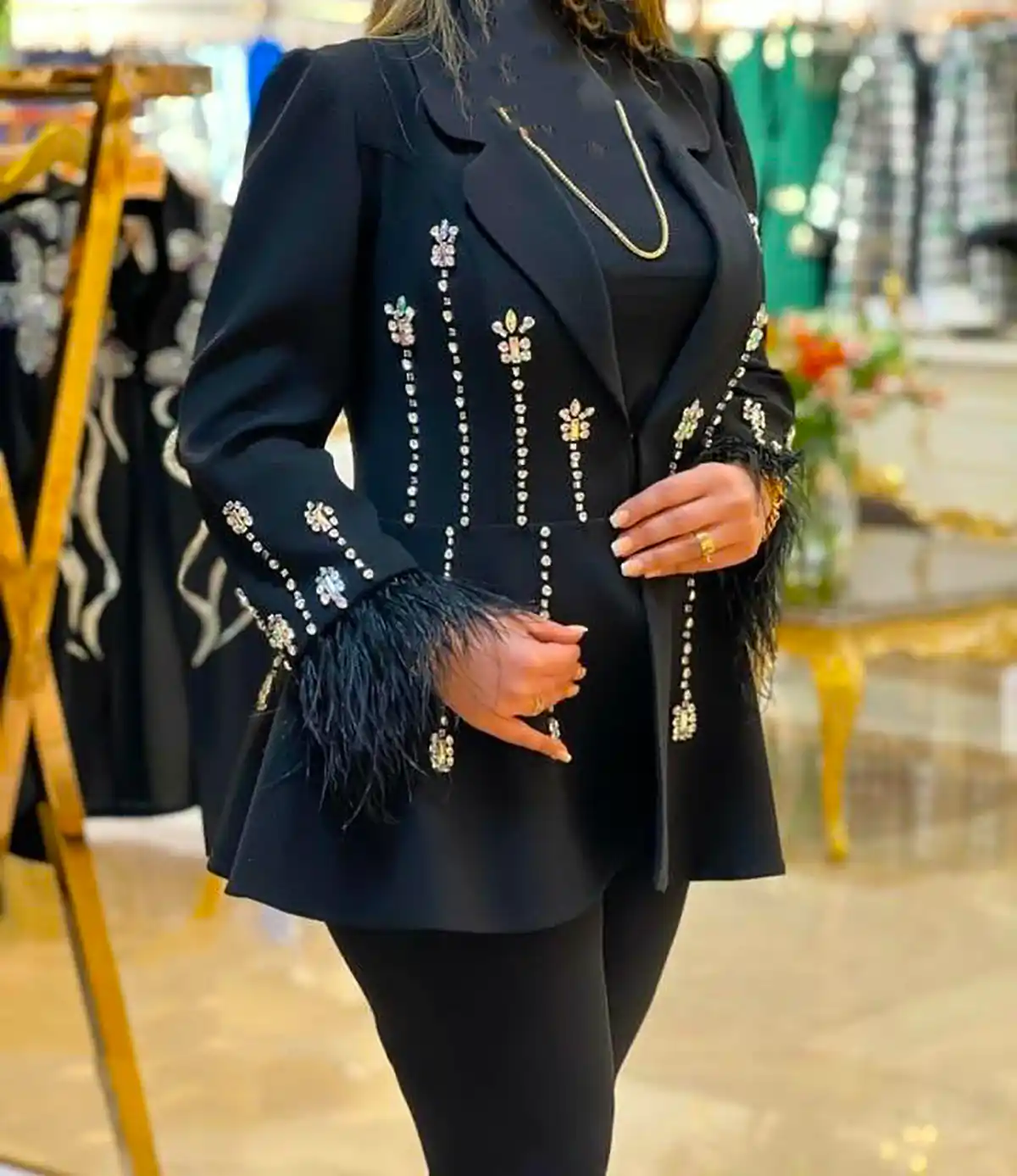 کت منجوق دوزی شده زیبا