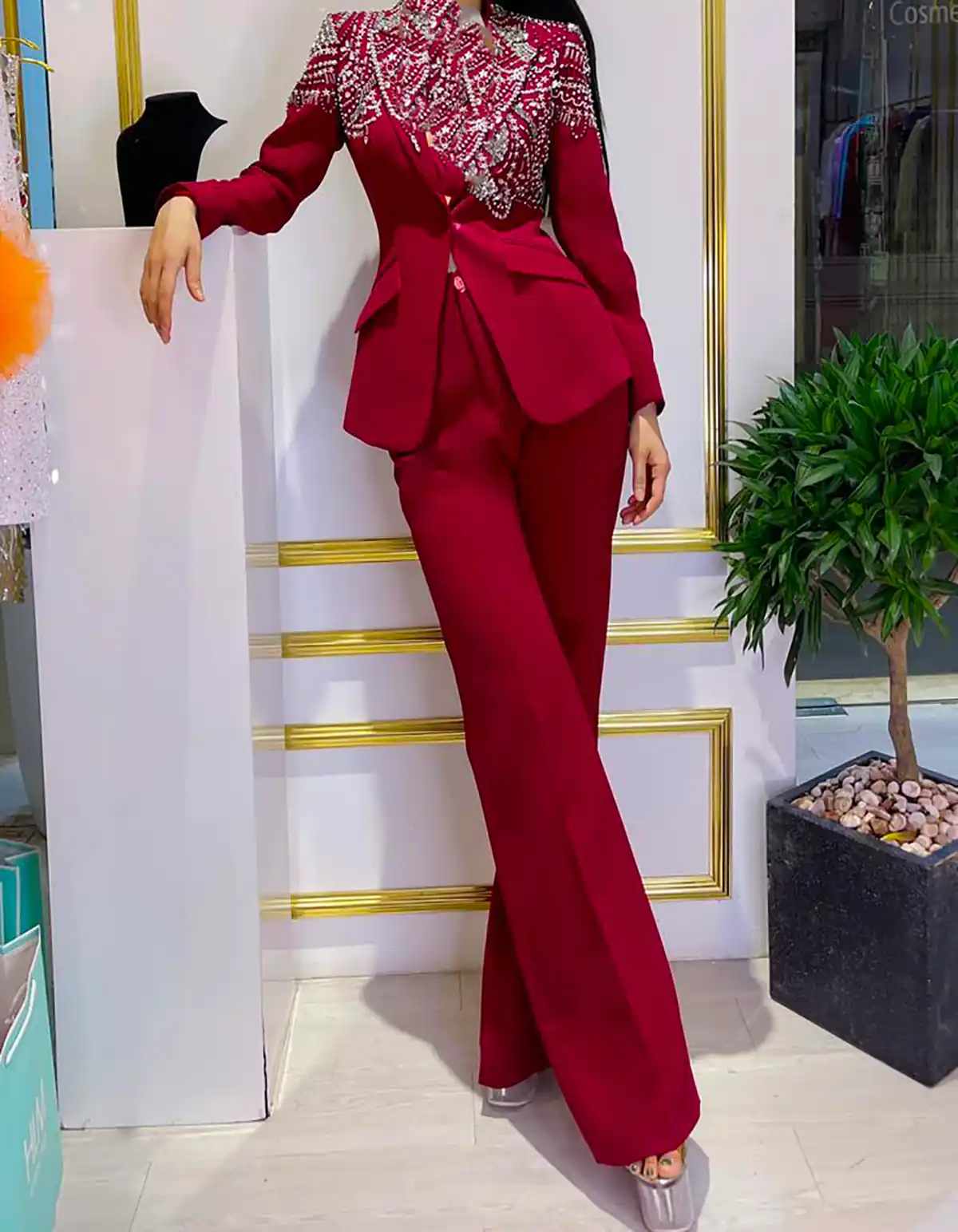 کت منجوق دوزی شده زیبا