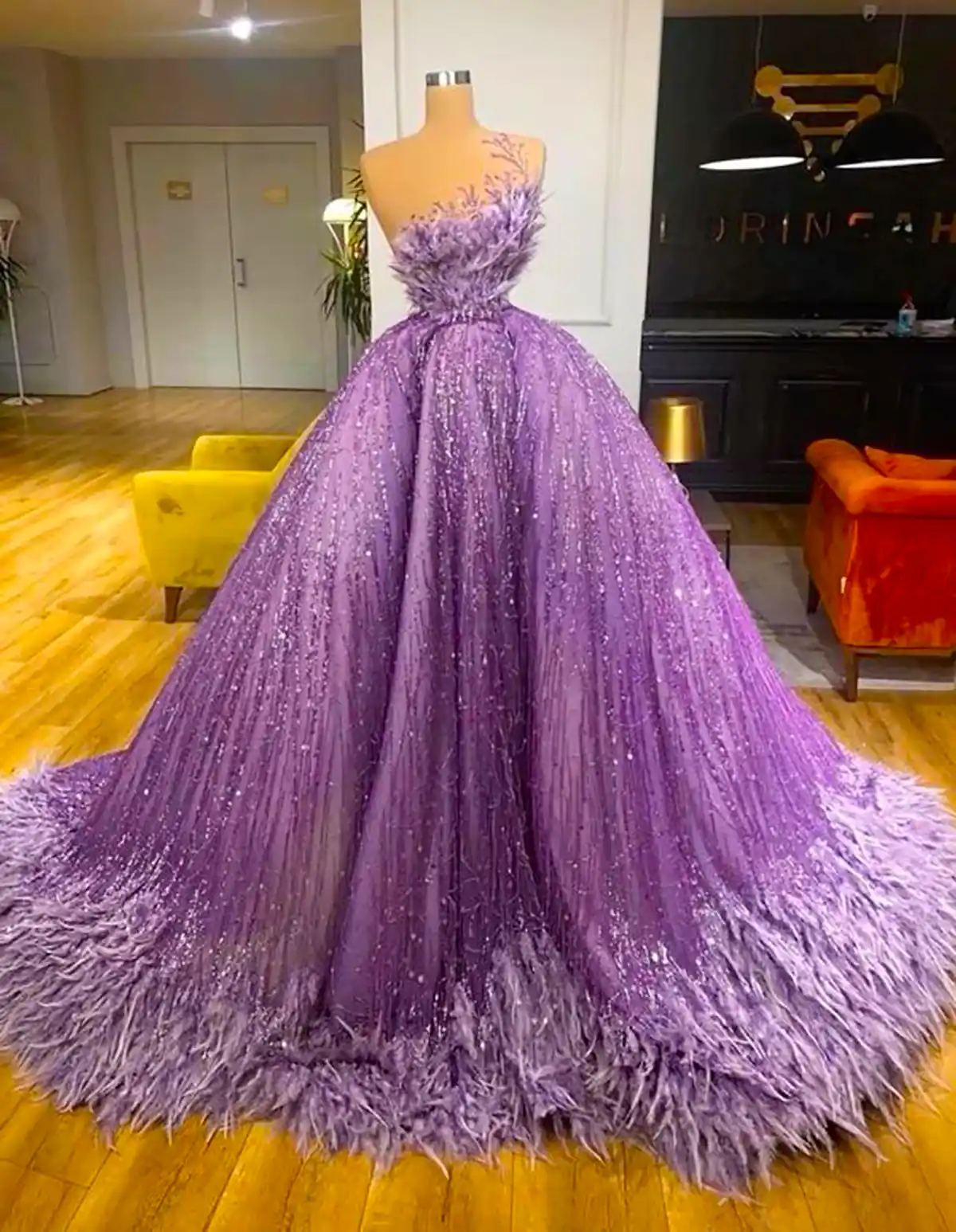 لباس مجلسی پف دار شیک