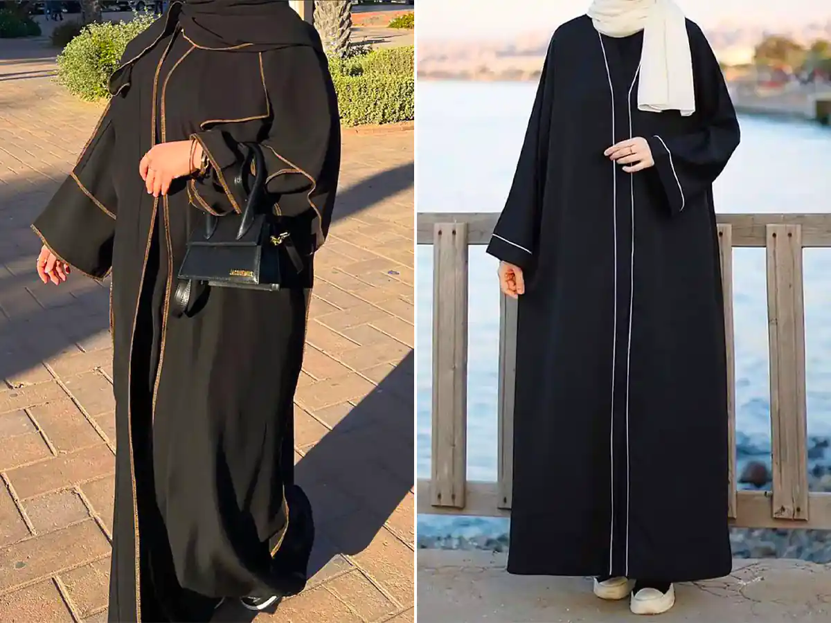 مانتو عبایی مشکی ترند جدید