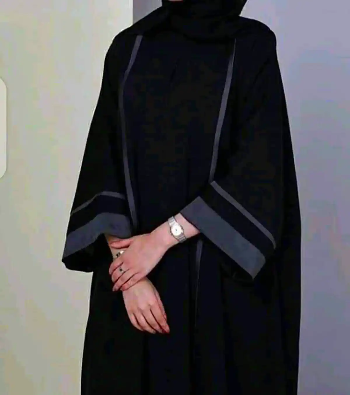 مانتو عبایی مشکی ترند جدید