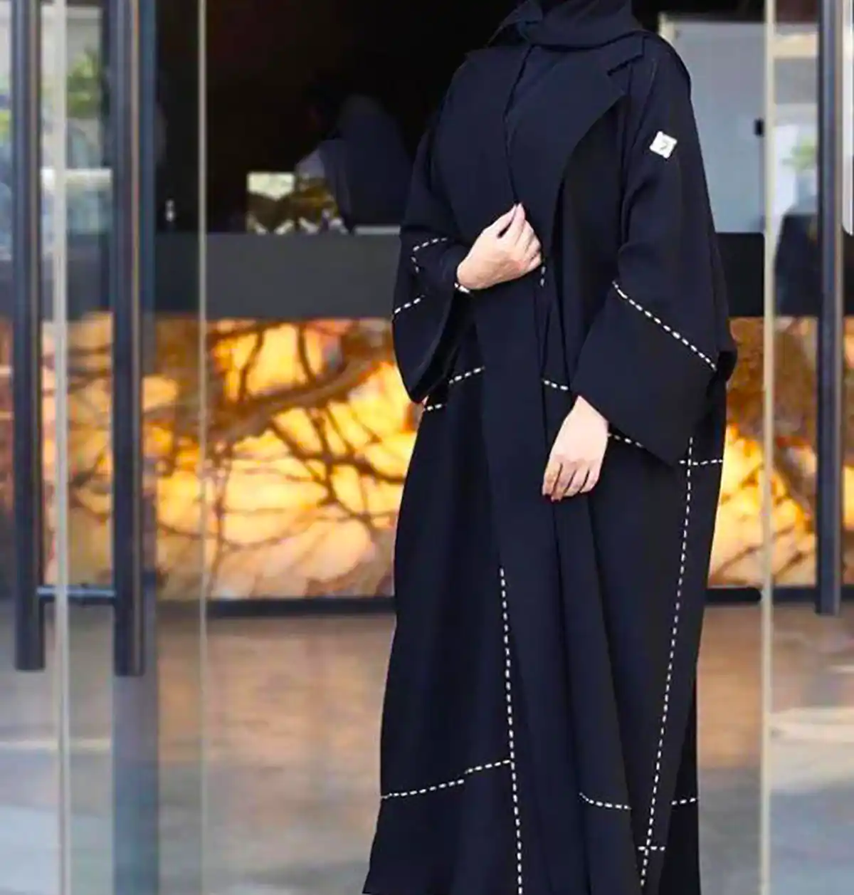 مانتو عبایی مشکی ترند جدید