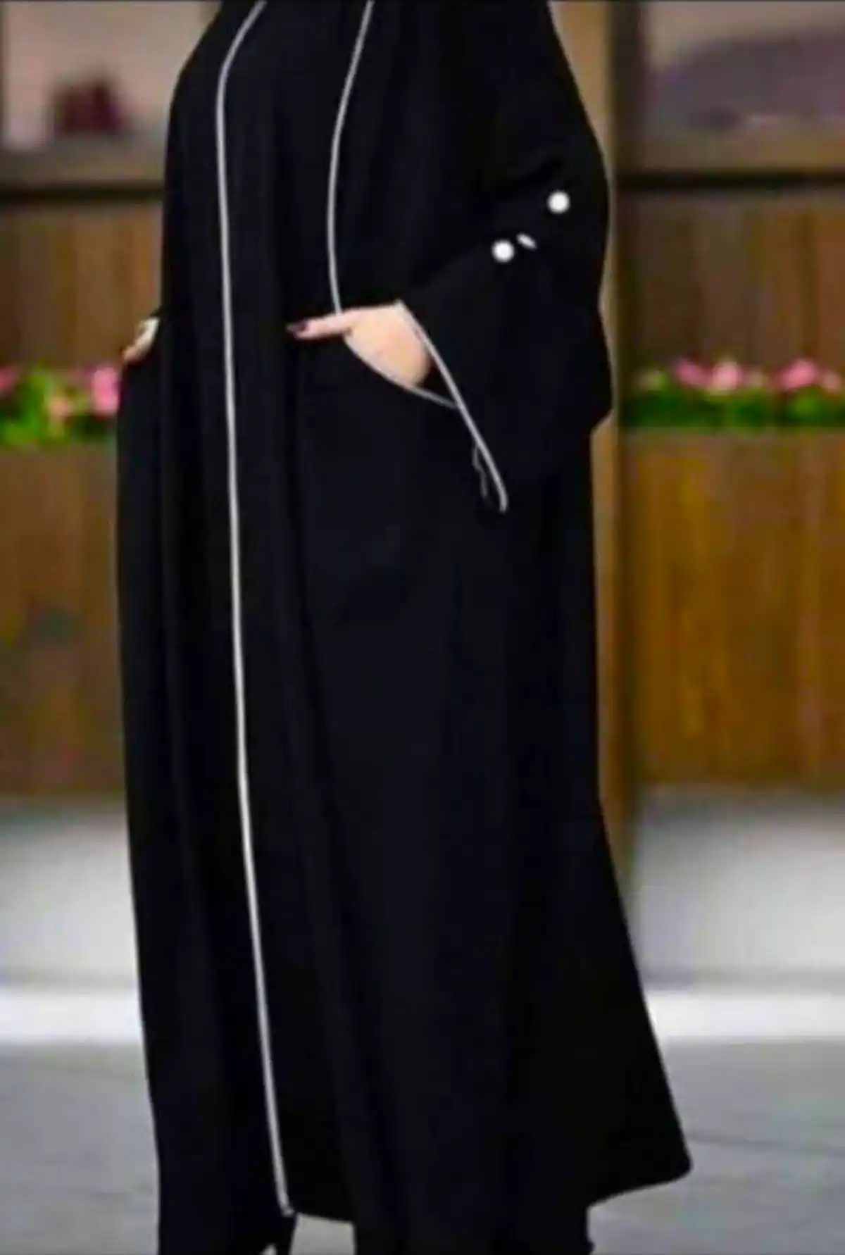 مانتو عبایی مشکی ترند جدید