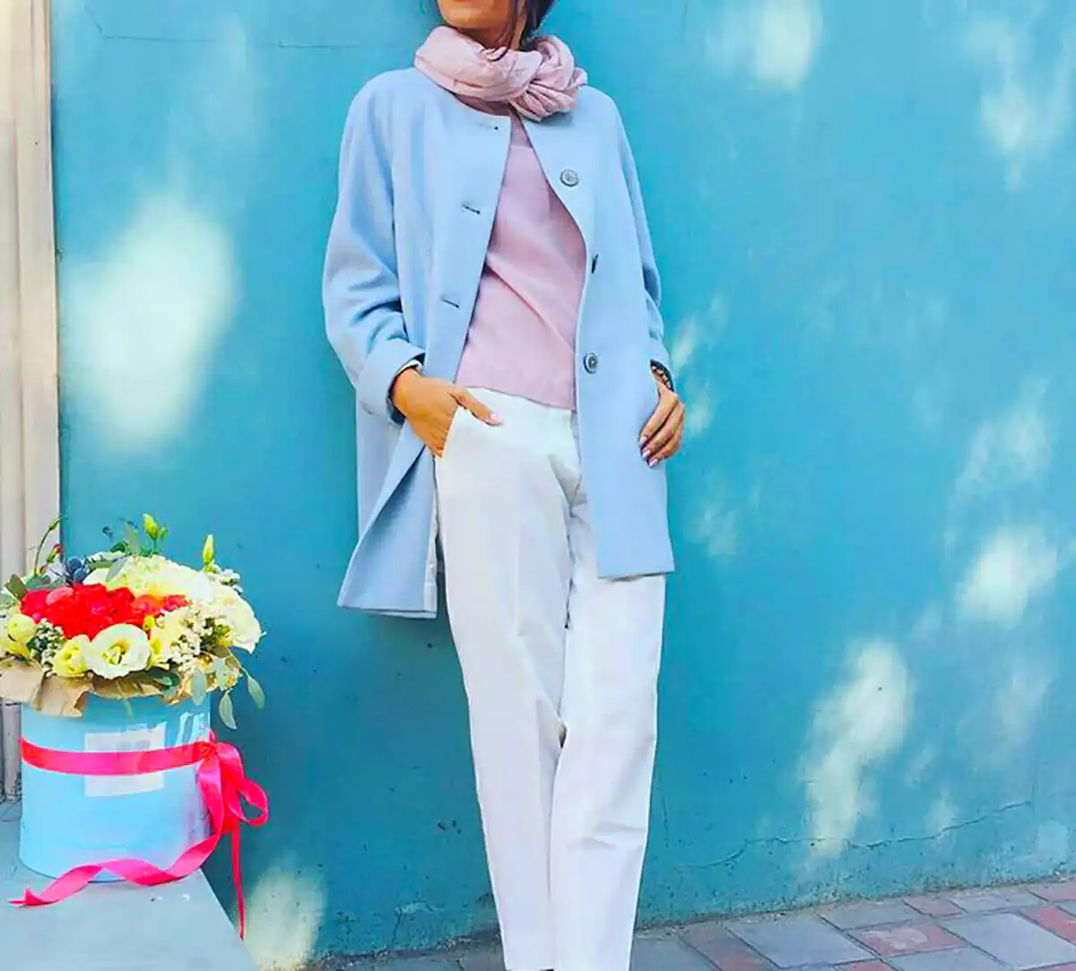 مانتو آبی رنگ برای عید