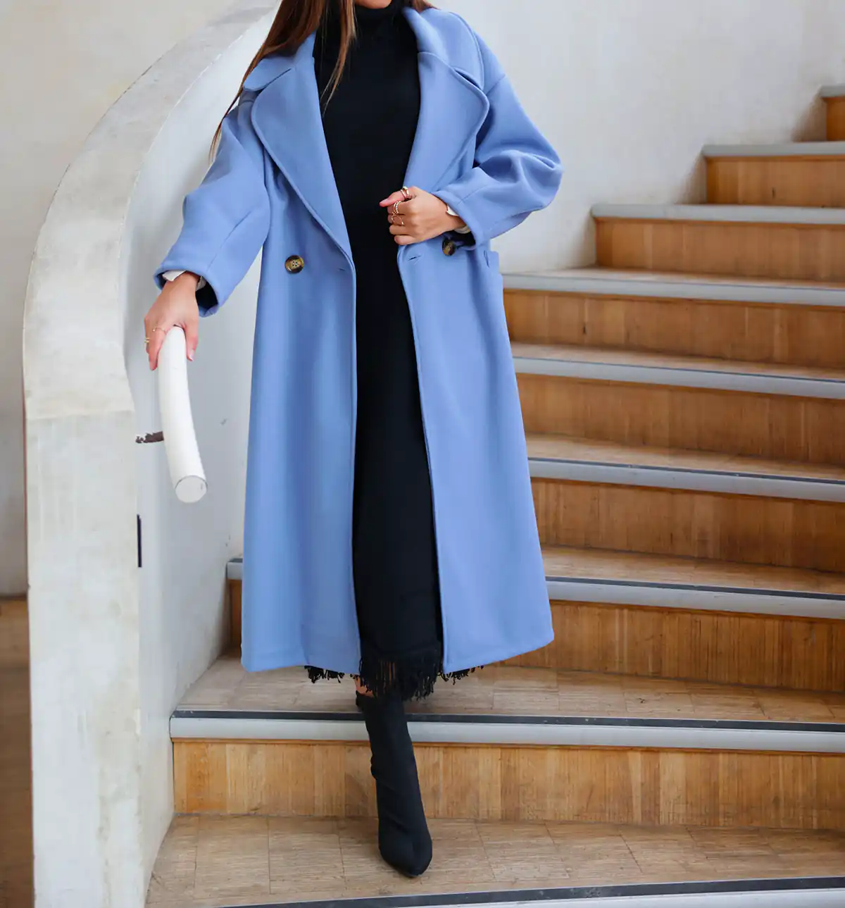 مانتو آبی رنگ برای عید