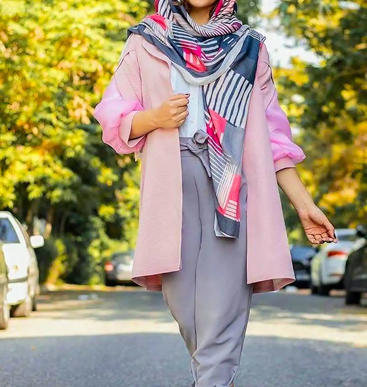 مانتو آبی رنگ برای عید