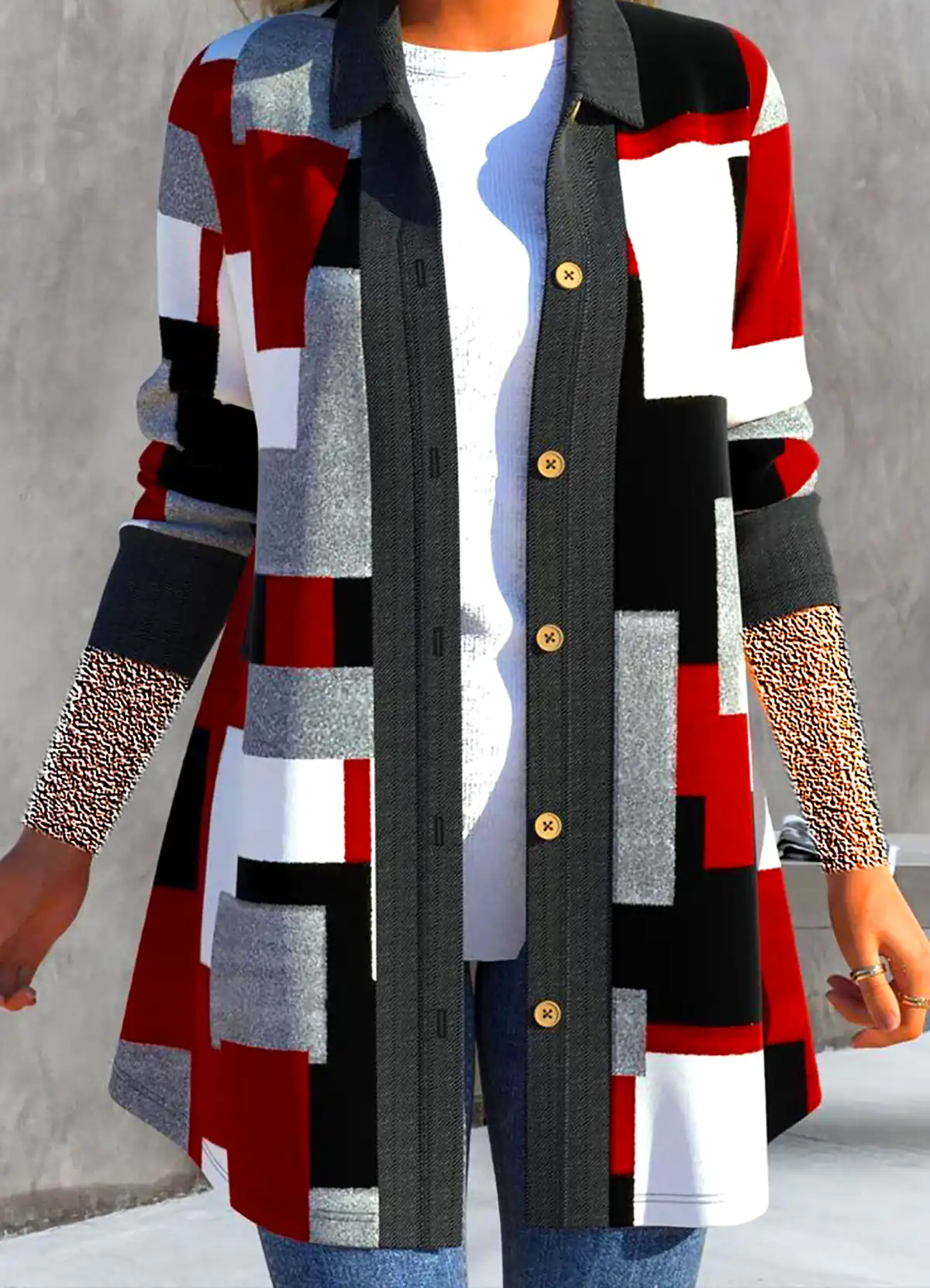 مانتو بافتنی شیک