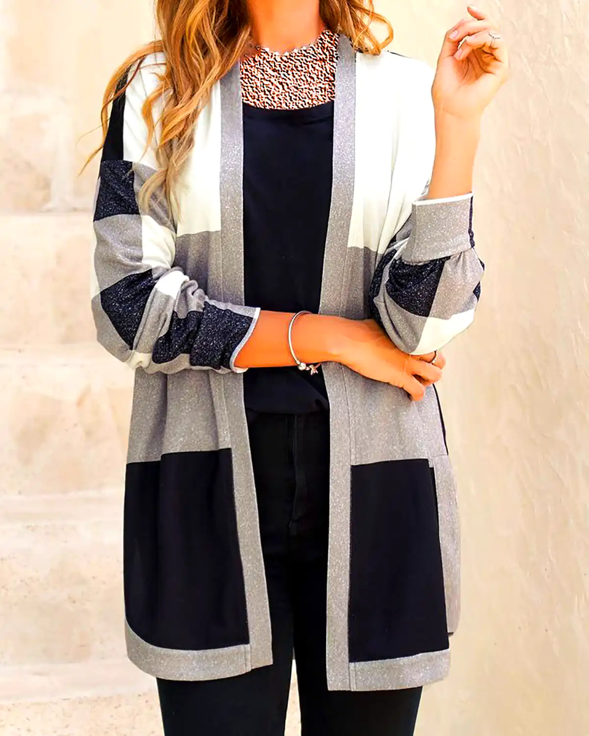 مانتو بافتنی شیک