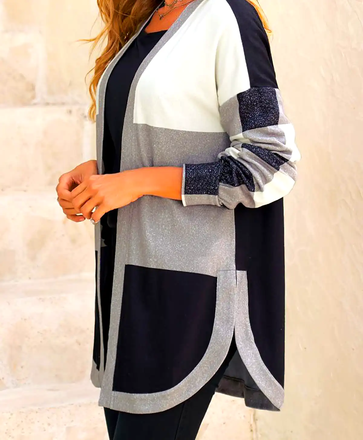 مانتو بافتنی شیک