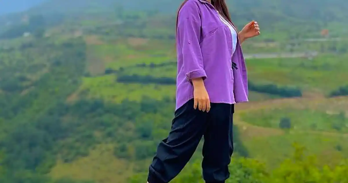 مانتو بنفش ترند سال