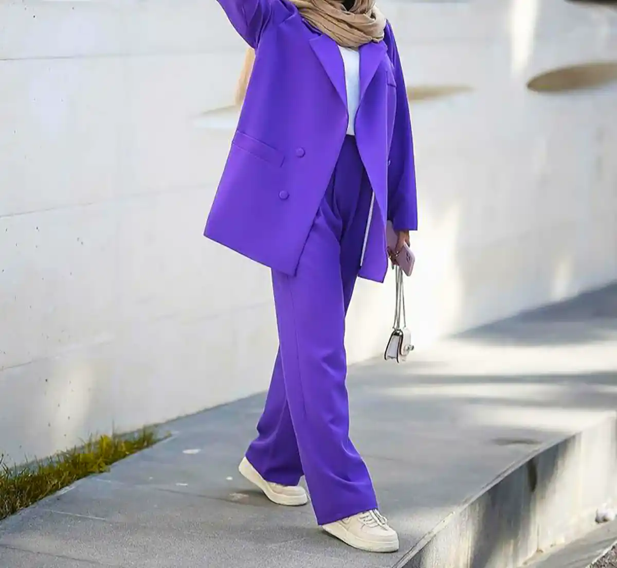 مانتو بنفش ترند سال