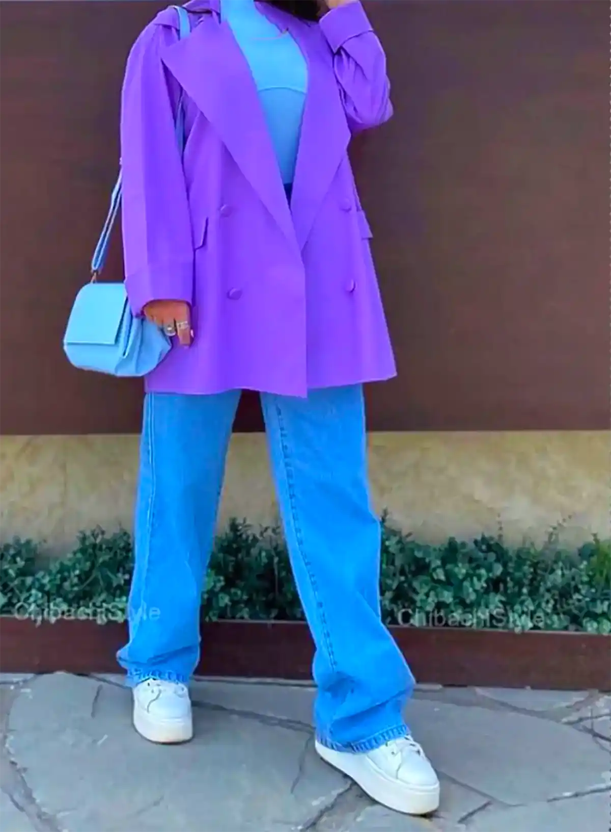 مانتو بنفش ترند سال