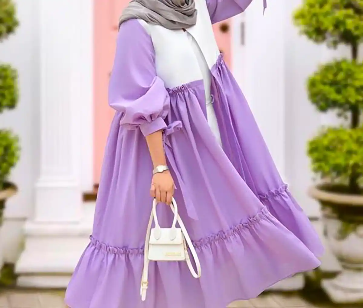 مانتو بنفش ترند سال