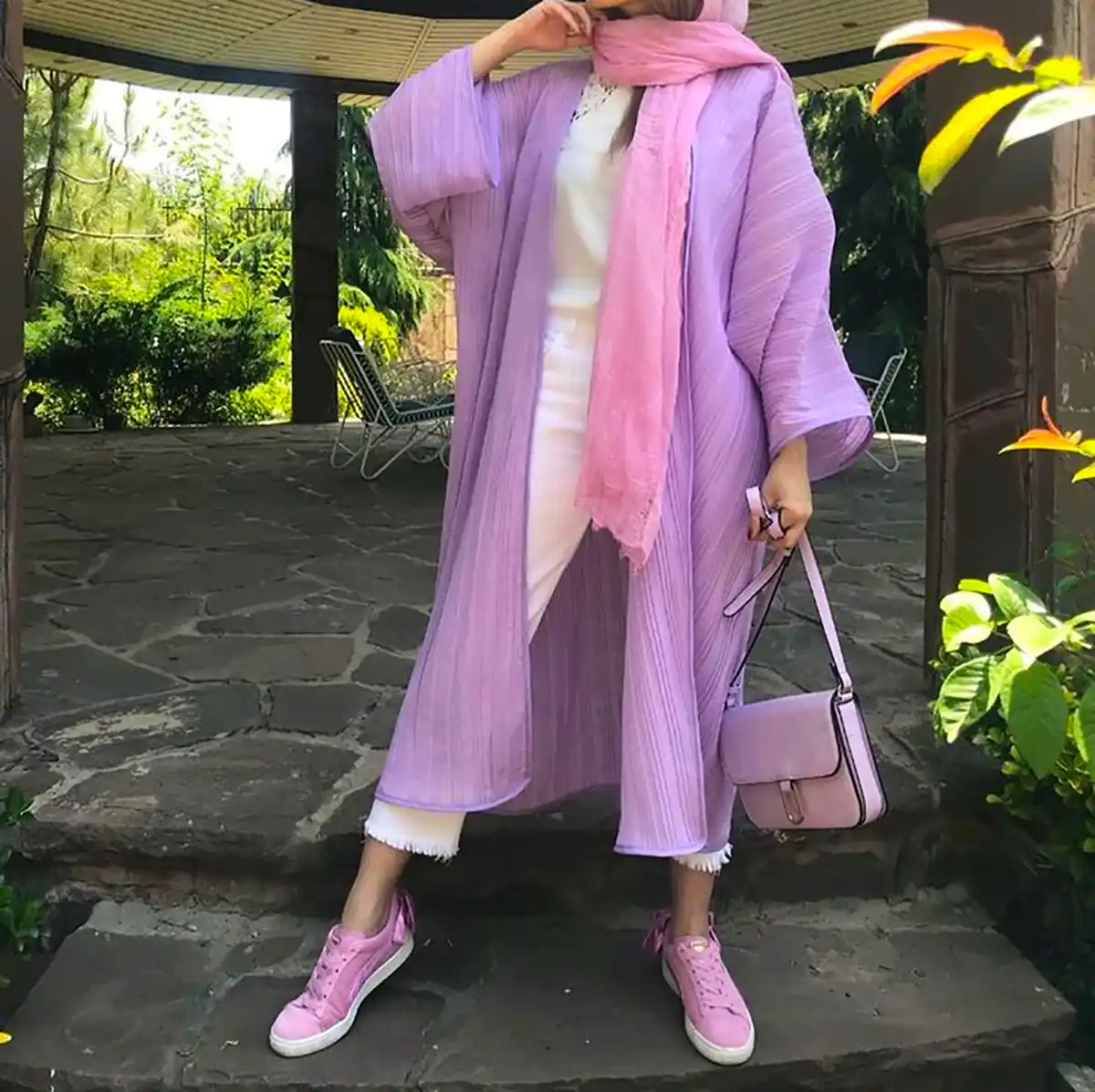 مانتو بنفش ترند سال