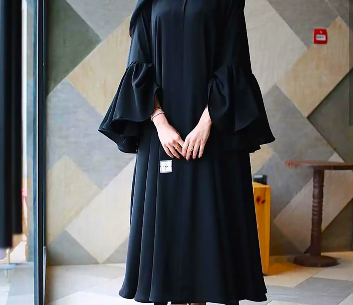 مانتو بلند مشکی شیک
