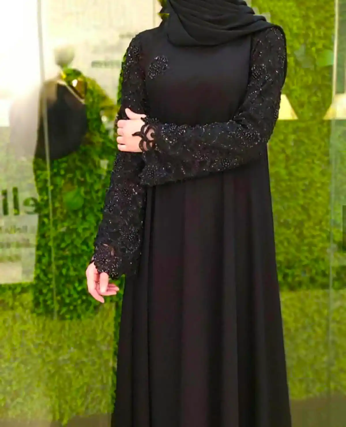 مانتو بلند مشکی شیک