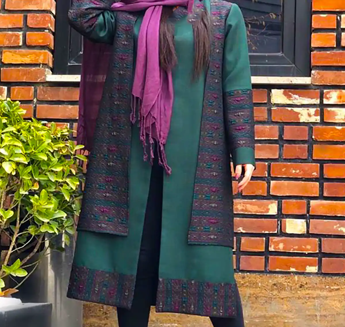 مانتو بلند مشکی شیک